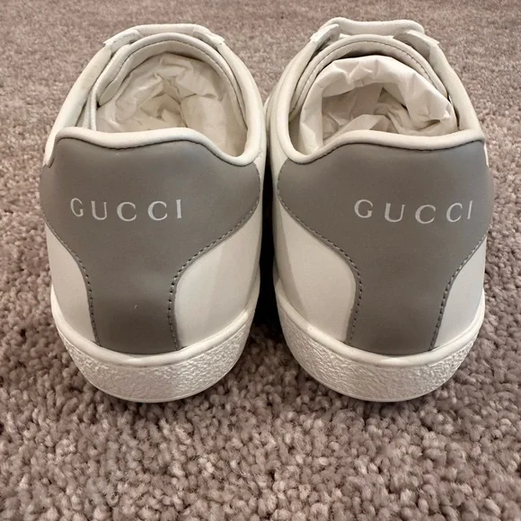 Gucci ACE Classic White Leather Sneakers BRAND NEW - Picture 4 of 11
